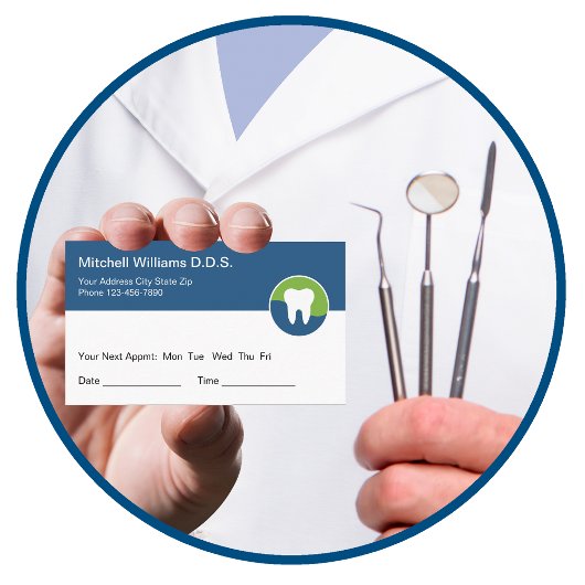 Dentist Kantoor Appointment Visitekaartjes Afsprakenkaartje
