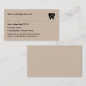 Dentist Kantoor Benoeming Herinneringen Visitekaar Visitekaartje (Voorkant / Achterkant)
