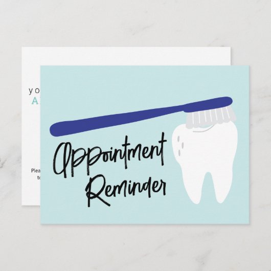 Dentist Kantoor Benoeming Herinneringsherinnering Briefkaart (Voorkant / Achterkant)