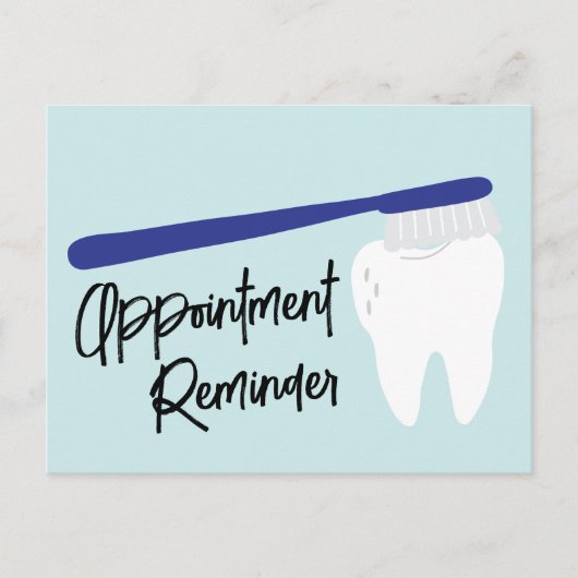 Dentist Kantoor Benoeming Herinneringsherinnering  Briefkaart (Voorkant)