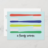 Dentist Kantoor Benoeming Herinneringsherinnering Briefkaart (Voorkant / Achterkant)