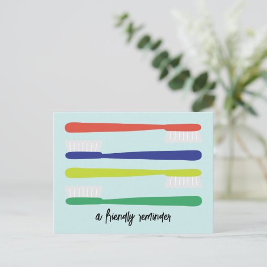 Dentist Kantoor Benoeming Herinneringsherinnering  Briefkaart (Staand voorkant)