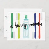 Dentist Kantoor Benoeming Herinneringsherinnering  Briefkaart (Voorkant / Achterkant)