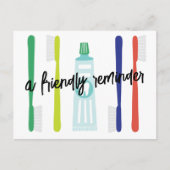 Dentist Kantoor Benoeming Herinneringsherinnering  Briefkaart (Voorkant)