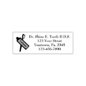 Dentist Kantoor Custom Self-Inking Rubber Stamp Zelfinktende Stempel (Design)