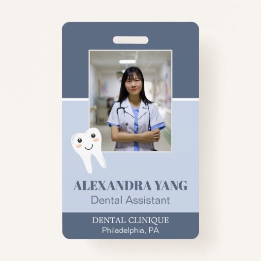 Dentist Kantoor medewerker, tandheelkundige assist Badge (Voorkant)
