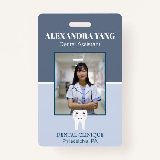 Dentist Kantoor medewerker, tandheelkundige assist Badge (Voorkant)