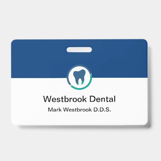 Dentist Kantoor Modern Personeelsnaambadges Badge (Voorkant)