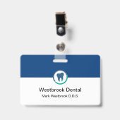 Dentist Kantoor Modern Personeelsnaambadges Badge (Voorkant met clip)