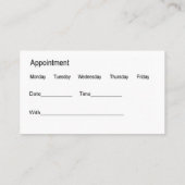 Dentist Kantoor Moderne benoemingskaarten Visitekaartje (Achterkant)