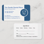 Dentist Kantoor Nieuwe Visitekaartjes Aanbevelingskaartje (Voorkant / Achterkant)