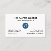 Dentist Kantoor-ontwerp Visitekaartje (Voorkant)