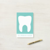Dentist Kantoor Personal | Professioneel Blauwgroe Post-it® Notes (Op bureau)