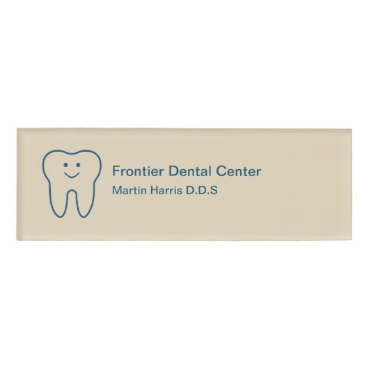 Dentist Kantoor Personeel Naambadge (Voorkant)