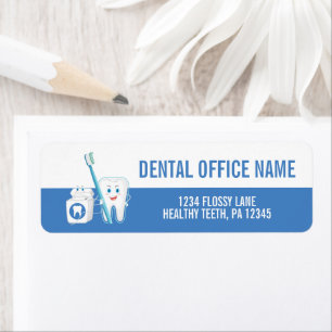 Dentist Kantoor Return Address Labels