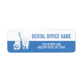 Dentist Kantoor Return Address Labels (Voorkant)