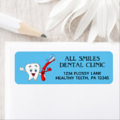 Dentist Kantoor Return Address Labels (Insitu)
