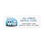 Dentist Kantoor Return Address Labels (Voorkant)