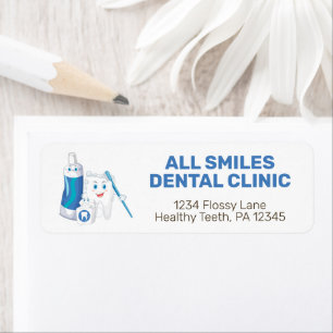 Dentist Kantoor Return Address Labels