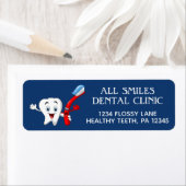 Dentist Kantoor Return Address Labels (Insitu)