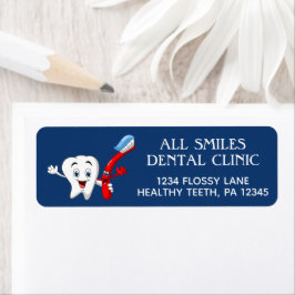 Dentist Kantoor Return Address Labels