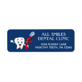 Dentist Kantoor Return Address Labels (Voorkant)
