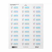 Dentist Kantoor Return Address Labels (Full Sheet)