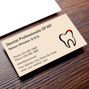 Dentist Kantoor tandheelkundige professionals Visitekaartje