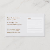 Dentist Kantoor Tooth Logo Benoeming Afsprakenkaartje (Achterkant)