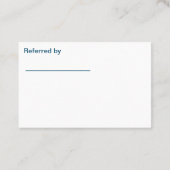 Dentist Kantoor Two Side Appointes Visitekaartjes (Achterkant)