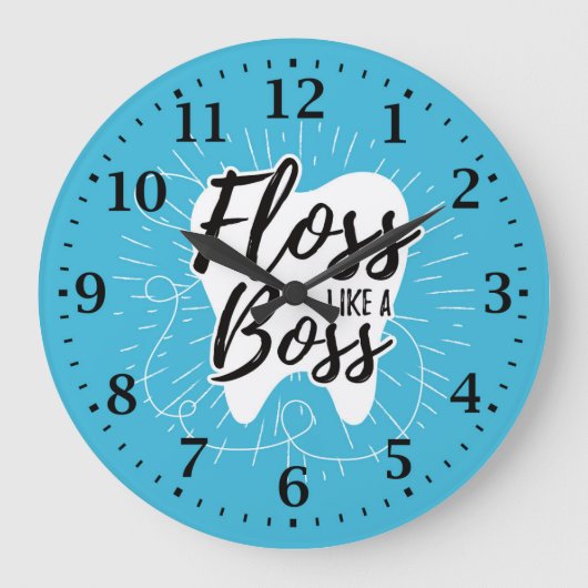 Dentist-Kantoor wandklok (Voorkant)