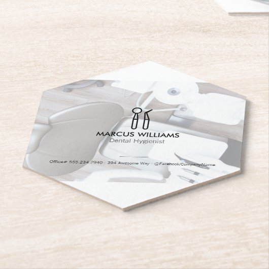 Dentist Kartonnen Onderzetters (Schuin)