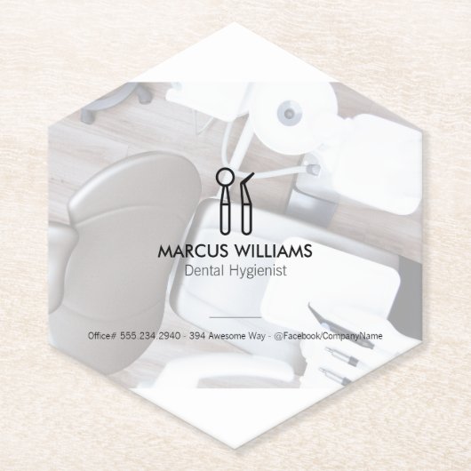 Dentist Kartonnen Onderzetters (Voorkant)