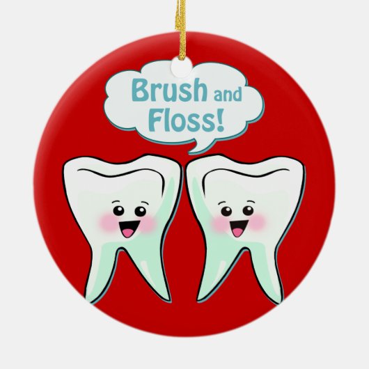 Dentist Keramisch Ornament (Achterkant)