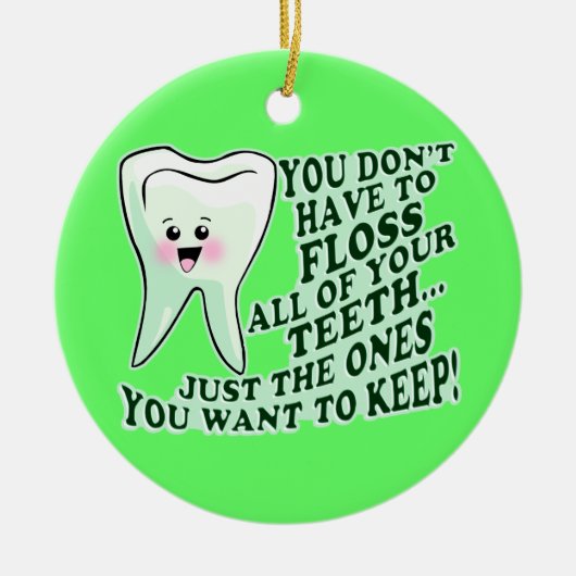 Dentist Keramisch Ornament (Voorkant)