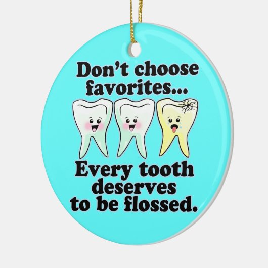 Dentist Keramisch Ornament (Links)