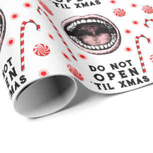 Dentist kerstfeestdag cadeau cadeaupapier