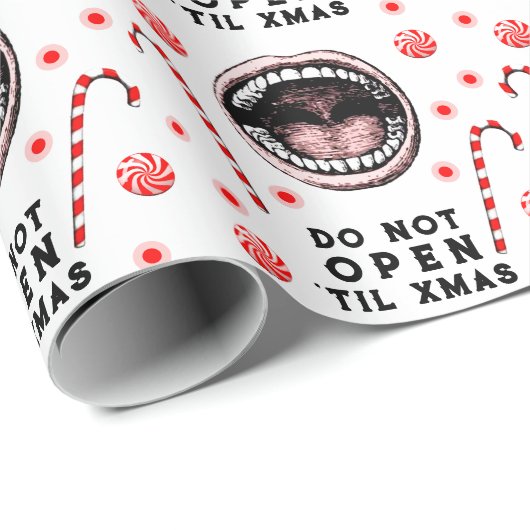 Dentist kerstfeestdag cadeau cadeaupapier (Rol Hoek)