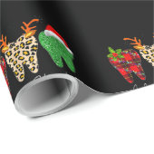 Dentist Kerstmis Funny Leopard Pset Tooth Dental Cadeaupapier (Rol Hoek)