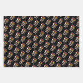 Dentist Kerstmis - Santa Floss Xmas Pun Inpakpapier Vel (Voorkant 3)