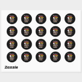 Dentist Kerstmis - Santa Floss Xmas Pun Ronde Sticker (Vel)