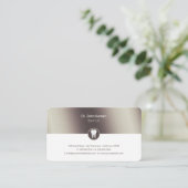 Dentist | Klassiek grafisch metaal Visitekaartje (Staand voorkant)