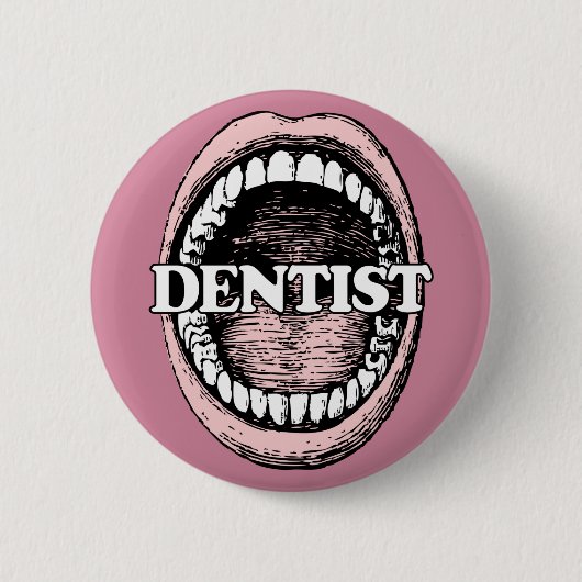 Dentist-knoppen Ronde Button 5,7 Cm (Voorkant)