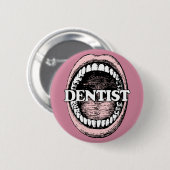 Dentist-knoppen Ronde Button 5,7 Cm (Voorkant /achterkant)