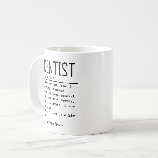 Dentist Koffiemok (Voorkant links)