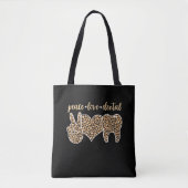 Dentist Leopard Love Tooth Peace Tote Bag (Voorkant)