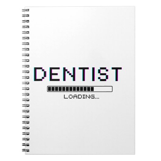 Dentist Loading Glitch Pixel Humor Notitieboek (Voorkant)
