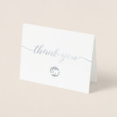 Dentist logo Client appreciation Modern Bedankt Folie Kaarten (Voorkant)