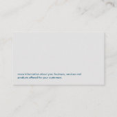 Dentist Logo | Voorzitter van het tandheelkundig b Visitekaartje (Achterkant)