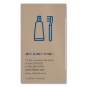 Dentist Magnetisch Visitekaartje (Voorkant Verticaal)